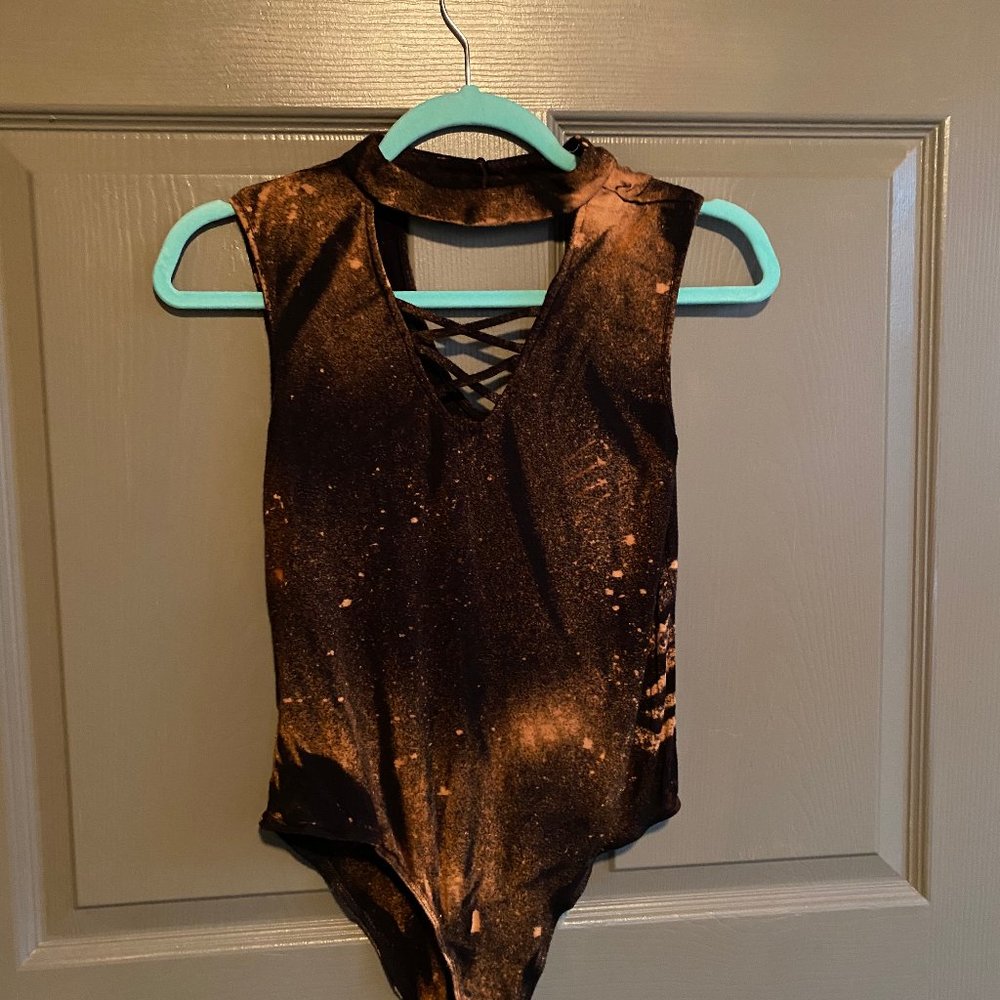 Bleach Tie-Dyed Body Suit